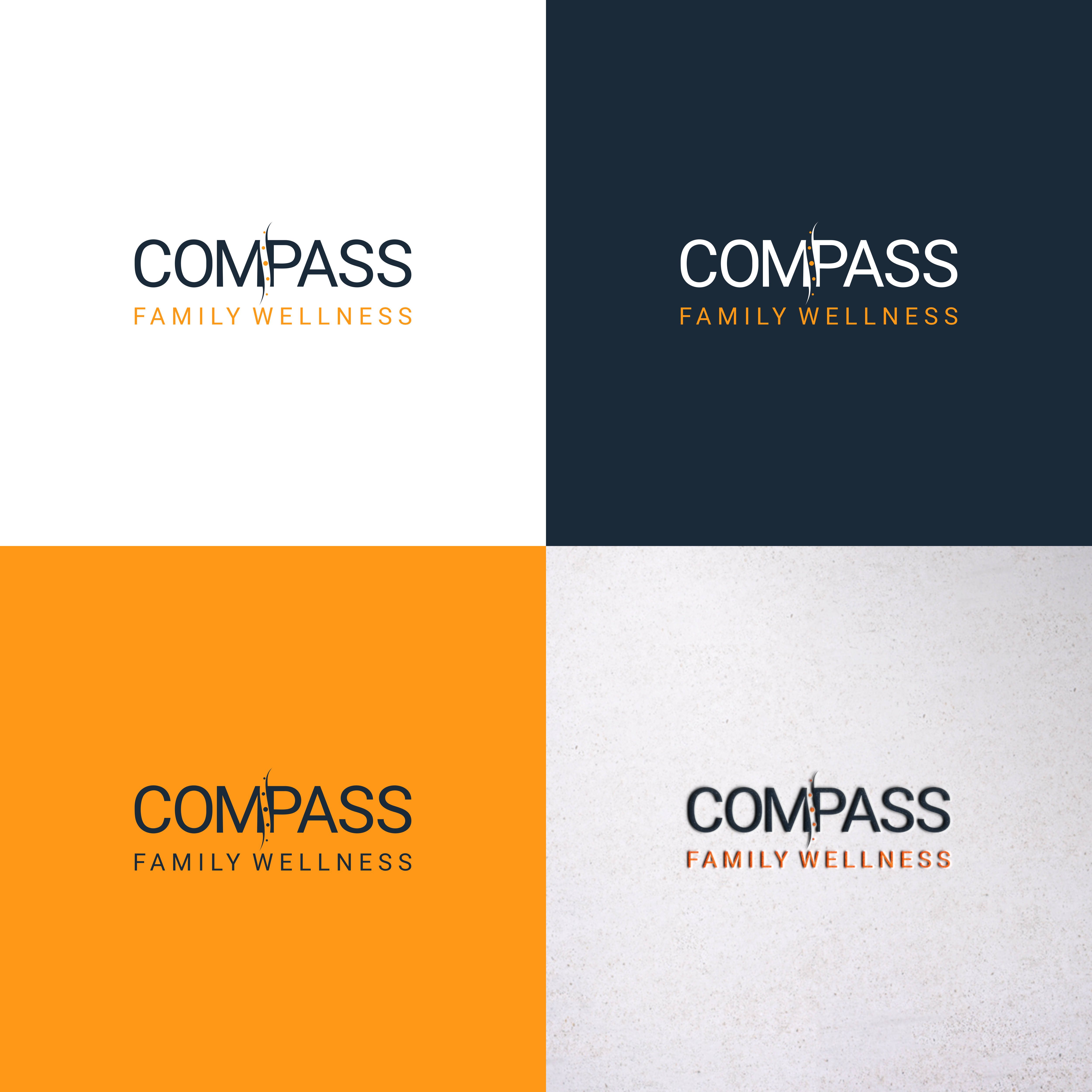 Logo Design by Andi Pratama for Compass Family Chiropractic | Design #32828376