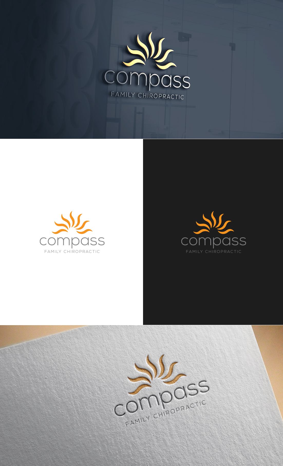 Logo Design by GLDesigns for Compass Family Chiropractic | Design #32824502
