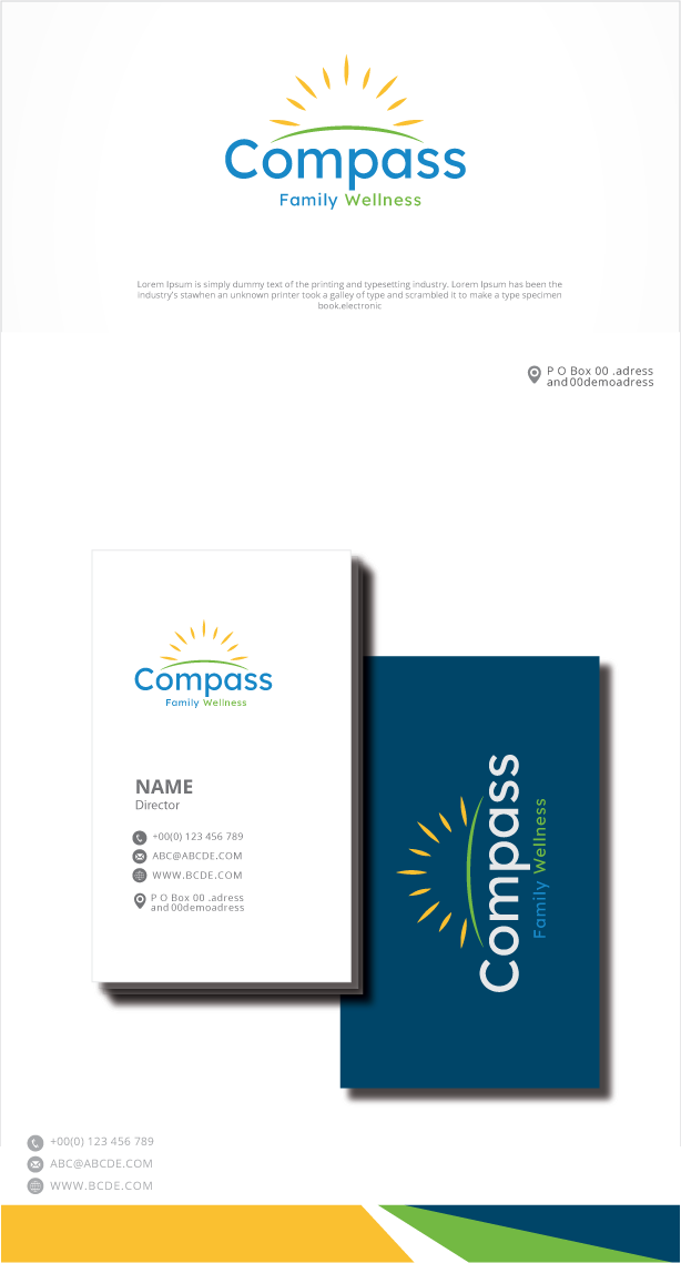 Logo Design by zebronicgraphic for Compass Family Chiropractic | Design #32829367