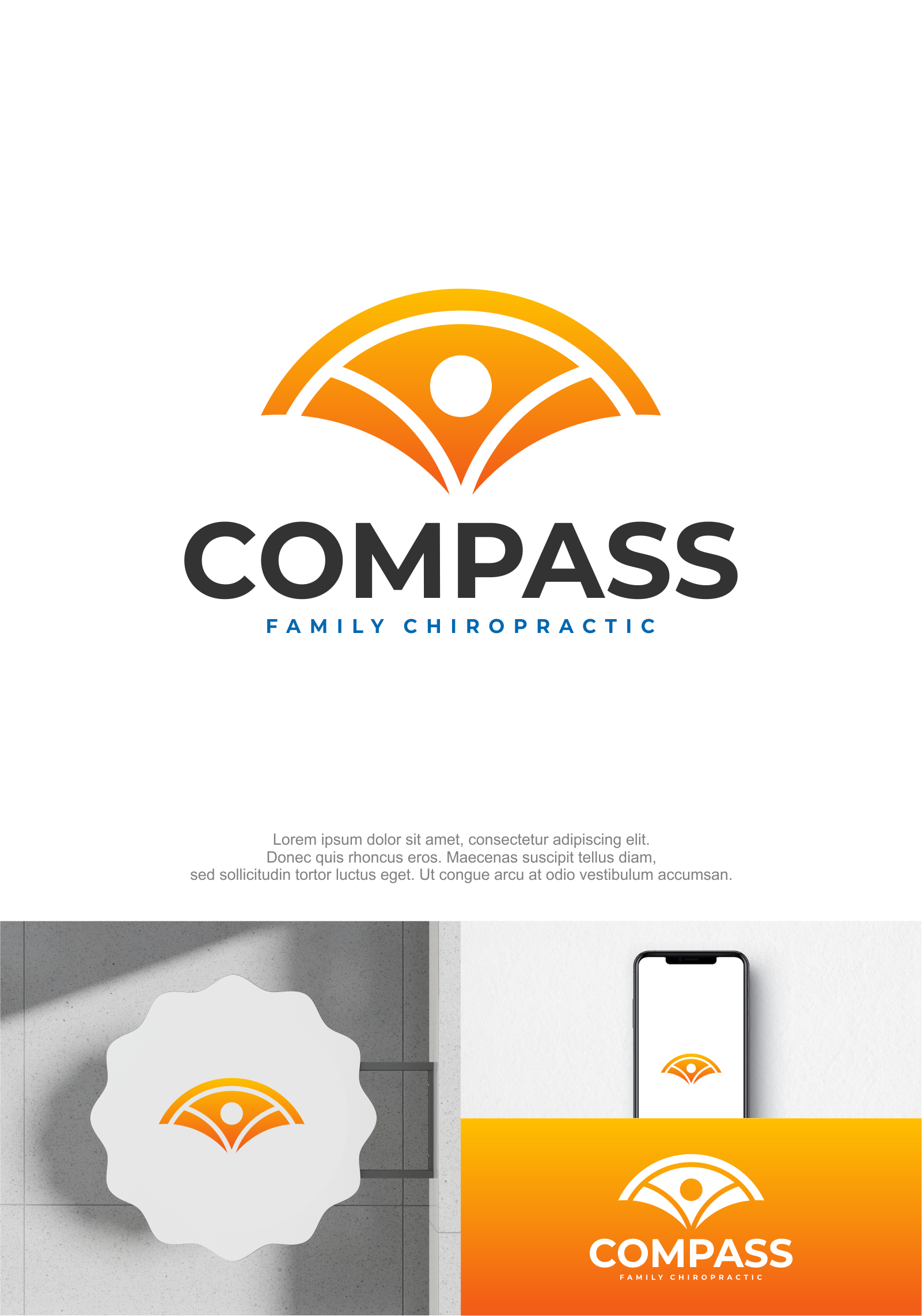 Diseño de Logo por M.Syaiful Huda para Compass Family Chiropractic | Diseño #32820261