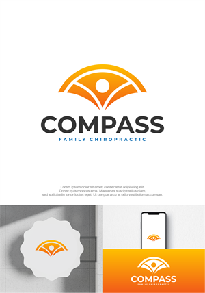 Logo Design by M.Syaiful Huda for Compass Family Chiropractic | Design: #32820261