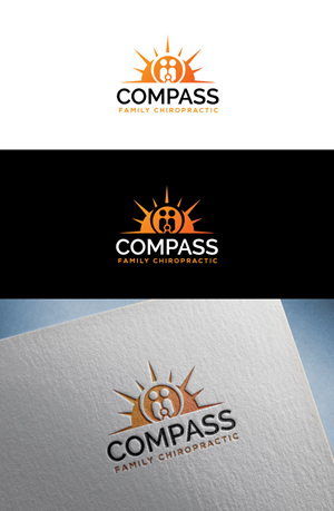 Logo Design by flora.c design for Compass Family Chiropractic | Design: #32829406