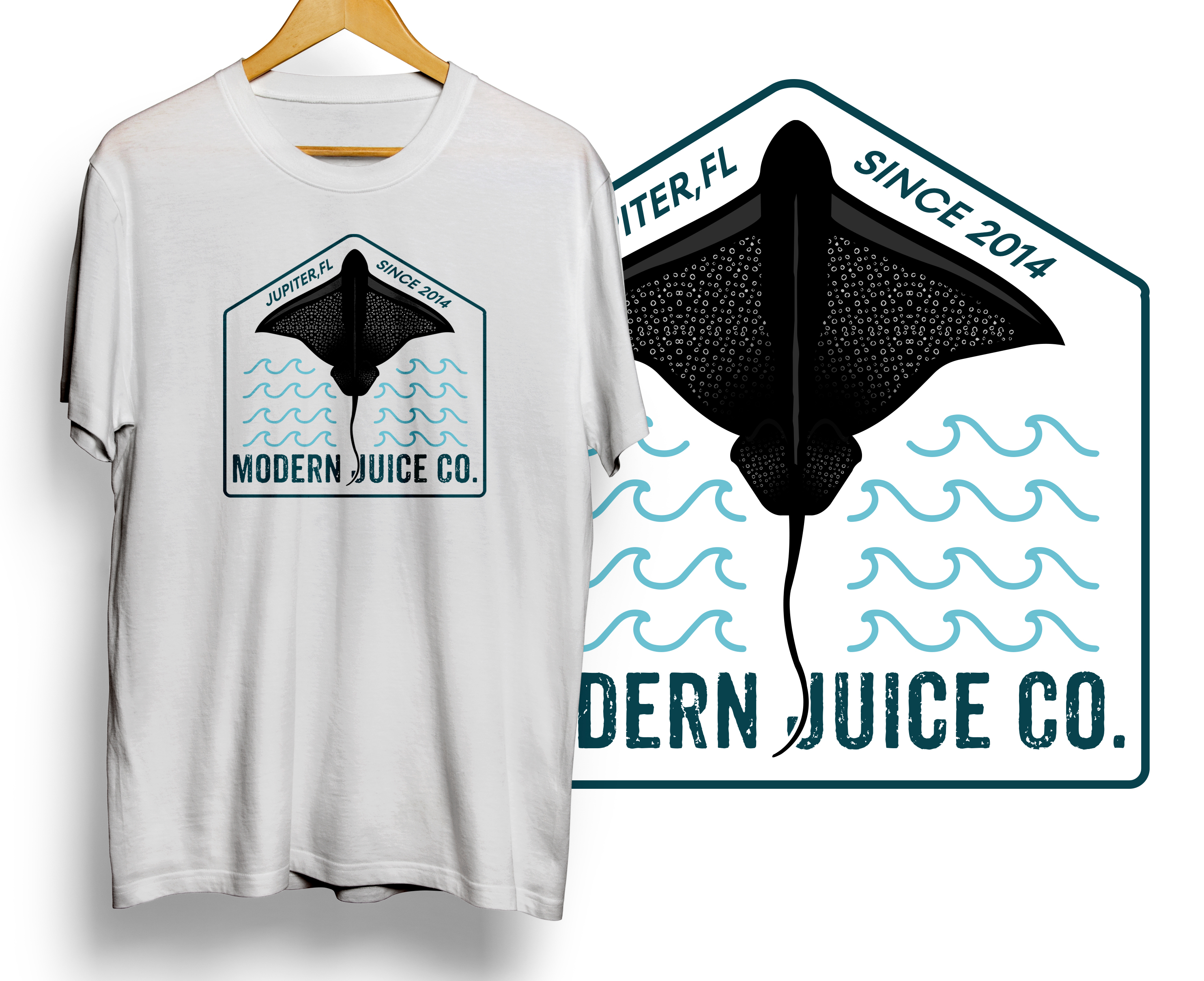 Diseño de Camiseta por Graphic Storm para Modern Juice Co. | Diseño #32828675