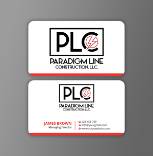 Design de Carte de Visite par Expert Bappy pour PARADIGM LINE CONSTRUCTION LLC | Design : #32790775
