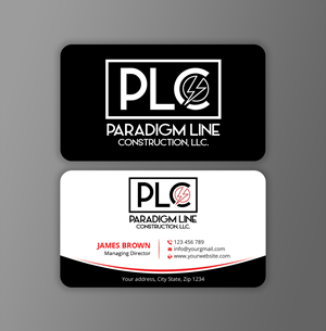 Business Card Design by Expert Bappy for PARADIGM LINE CONSTRUCTION LLC | Design: #32791326
