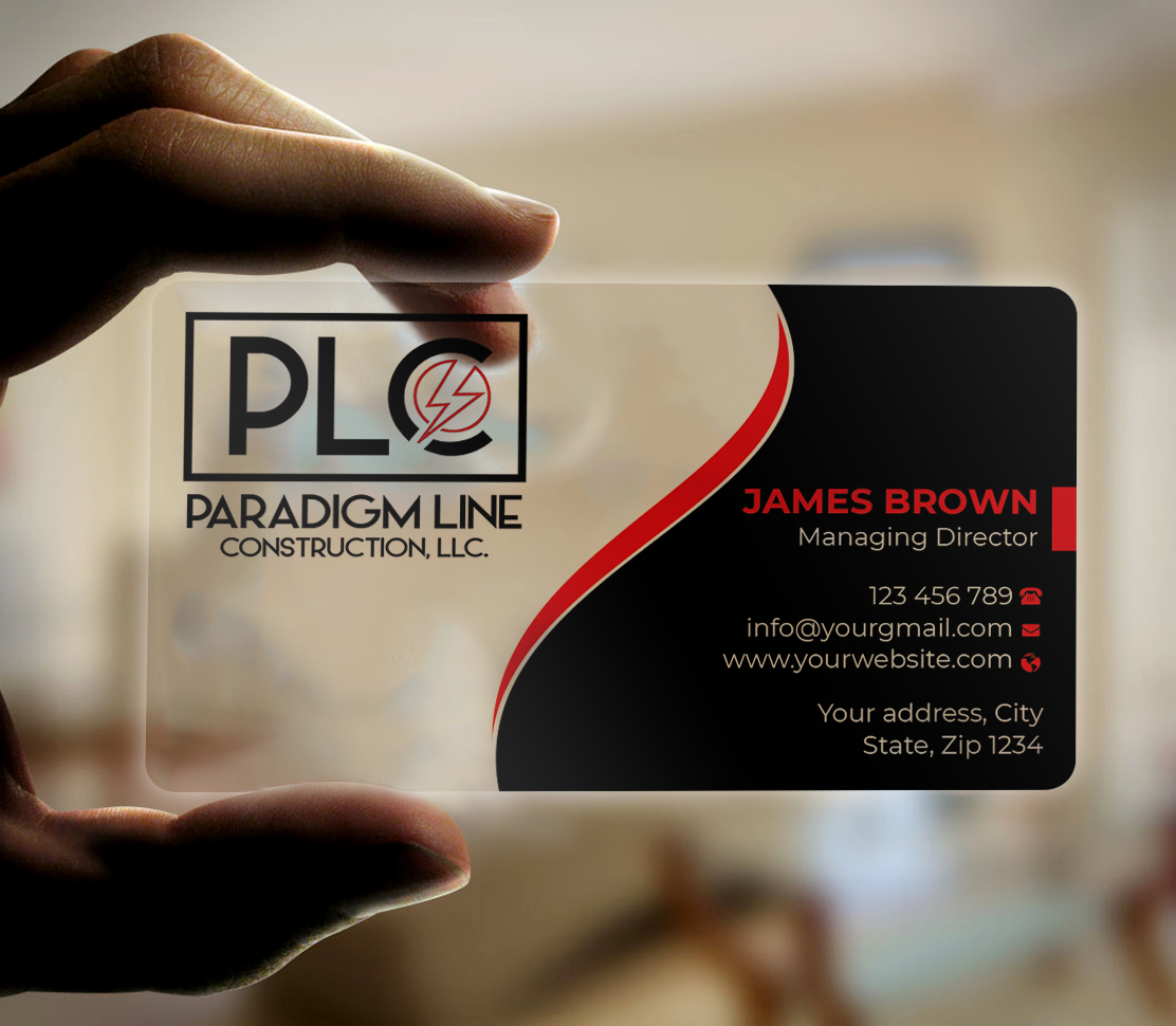 Business Card Design by Expert Bappy for PARADIGM LINE CONSTRUCTION LLC | Design #32791366
