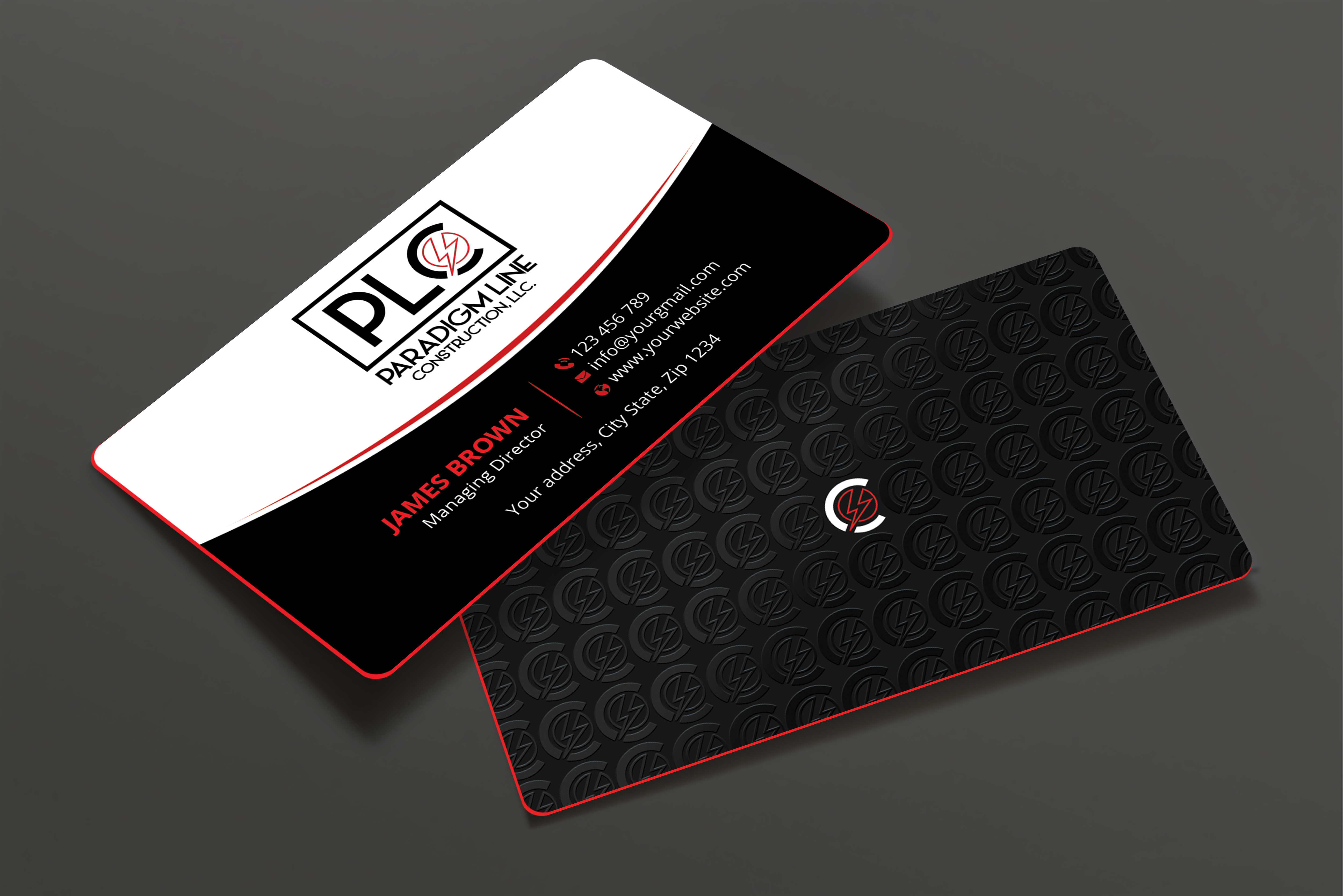 Business Card Design by Expert Bappy for PARADIGM LINE CONSTRUCTION LLC | Design #32791779