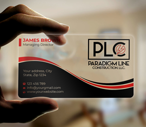 Business Card Design by Expert Bappy for PARADIGM LINE CONSTRUCTION LLC | Design: #32791871