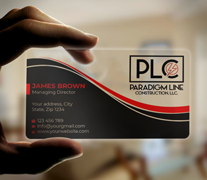 Business Card Design by Expert Bappy for PARADIGM LINE CONSTRUCTION LLC | Design: #32792019