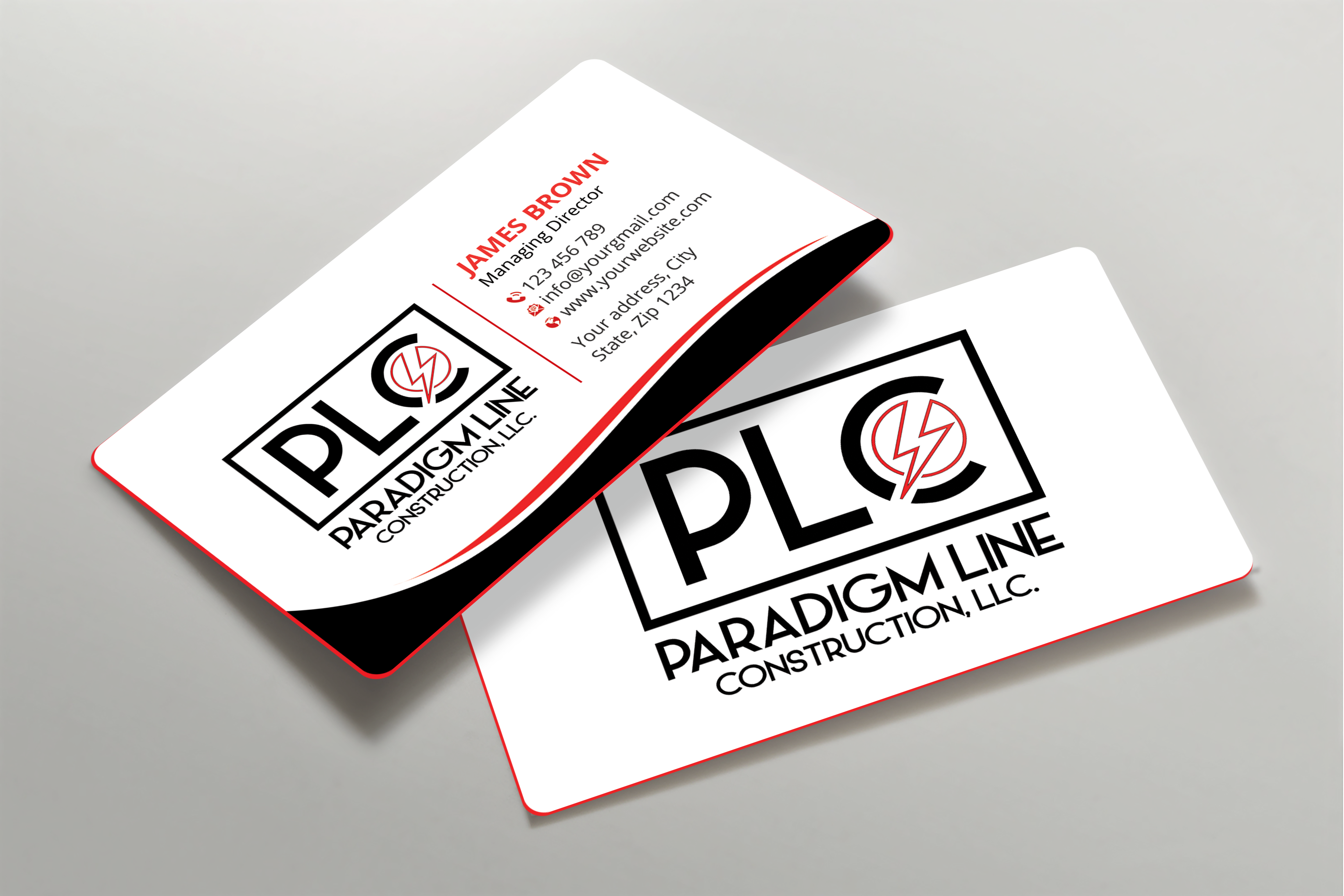 Diseño de Tarjeta de Presentación por Expert Bappy para PARADIGM LINE CONSTRUCTION LLC | Diseño #32792066