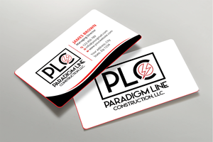 Business Card Design by Expert Bappy for PARADIGM LINE CONSTRUCTION LLC | Design: #32792066