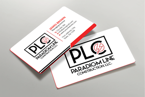 Business Card Design by Expert Bappy for PARADIGM LINE CONSTRUCTION LLC | Design: #32792068
