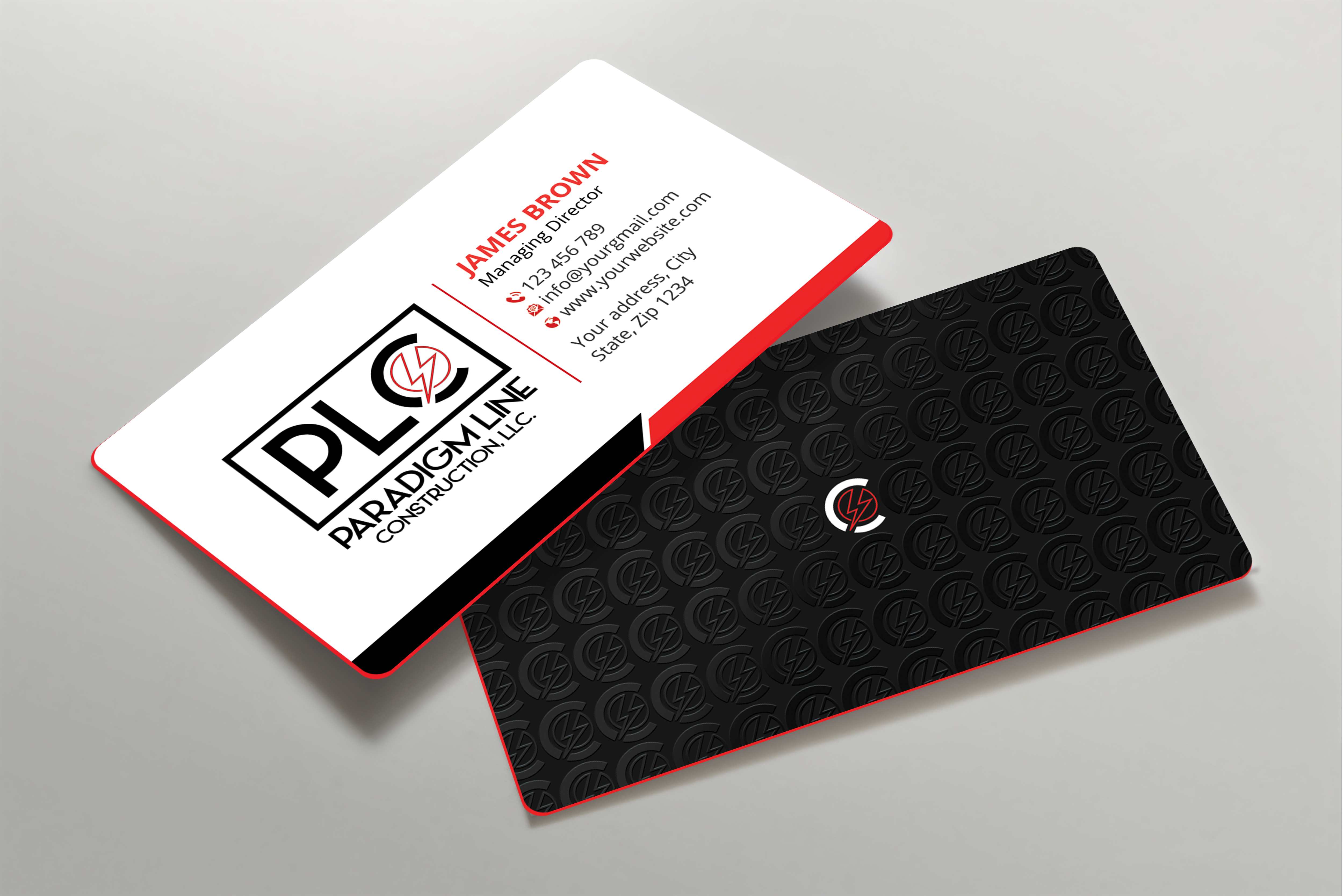 Design de Carte de Visite par Expert Bappy pour PARADIGM LINE CONSTRUCTION LLC | Design #32792080