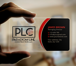 Business Card Design by Expert Bappy for PARADIGM LINE CONSTRUCTION LLC | Design: #32792197