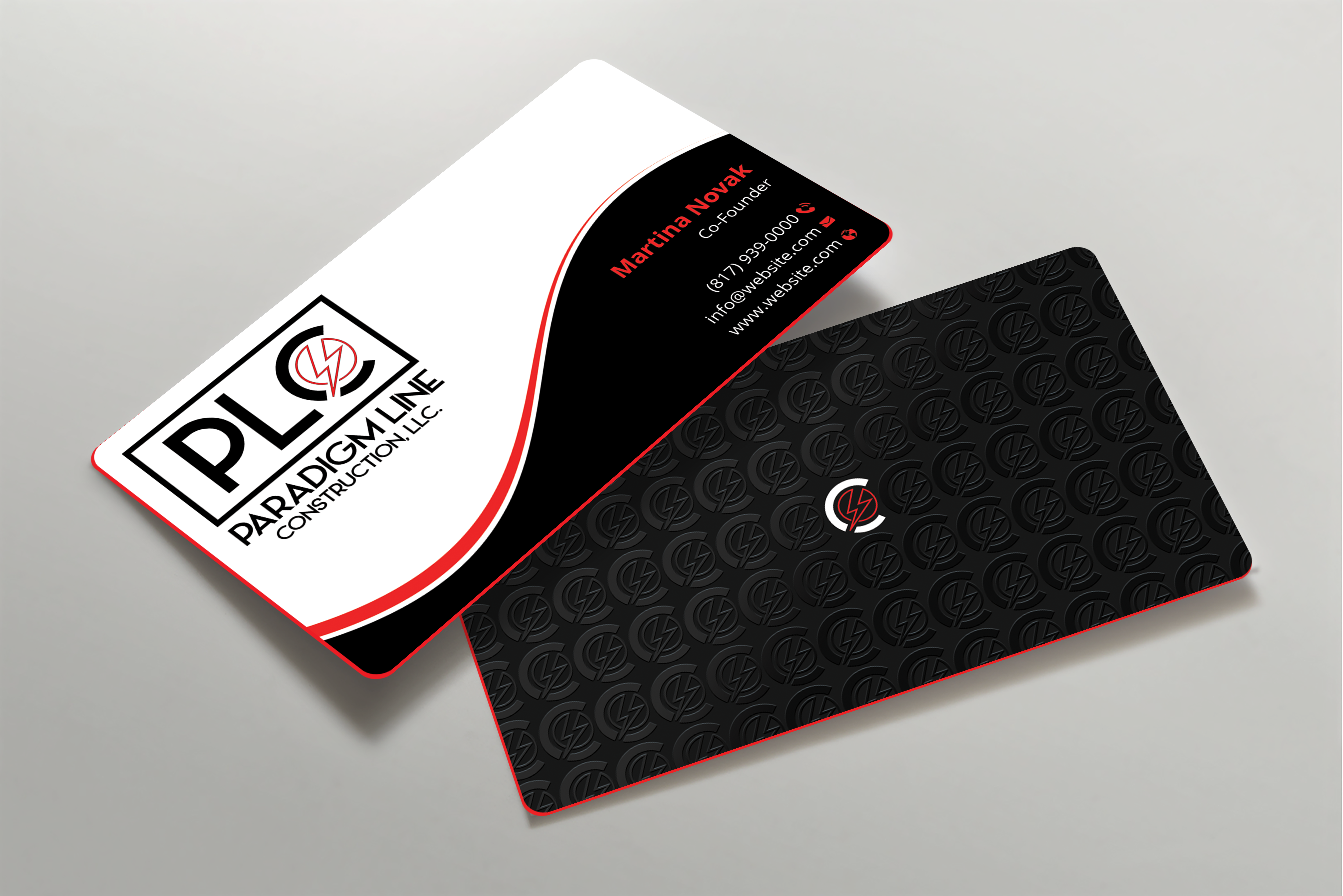 Business Card Design by Expert Bappy for PARADIGM LINE CONSTRUCTION LLC | Design #32792259