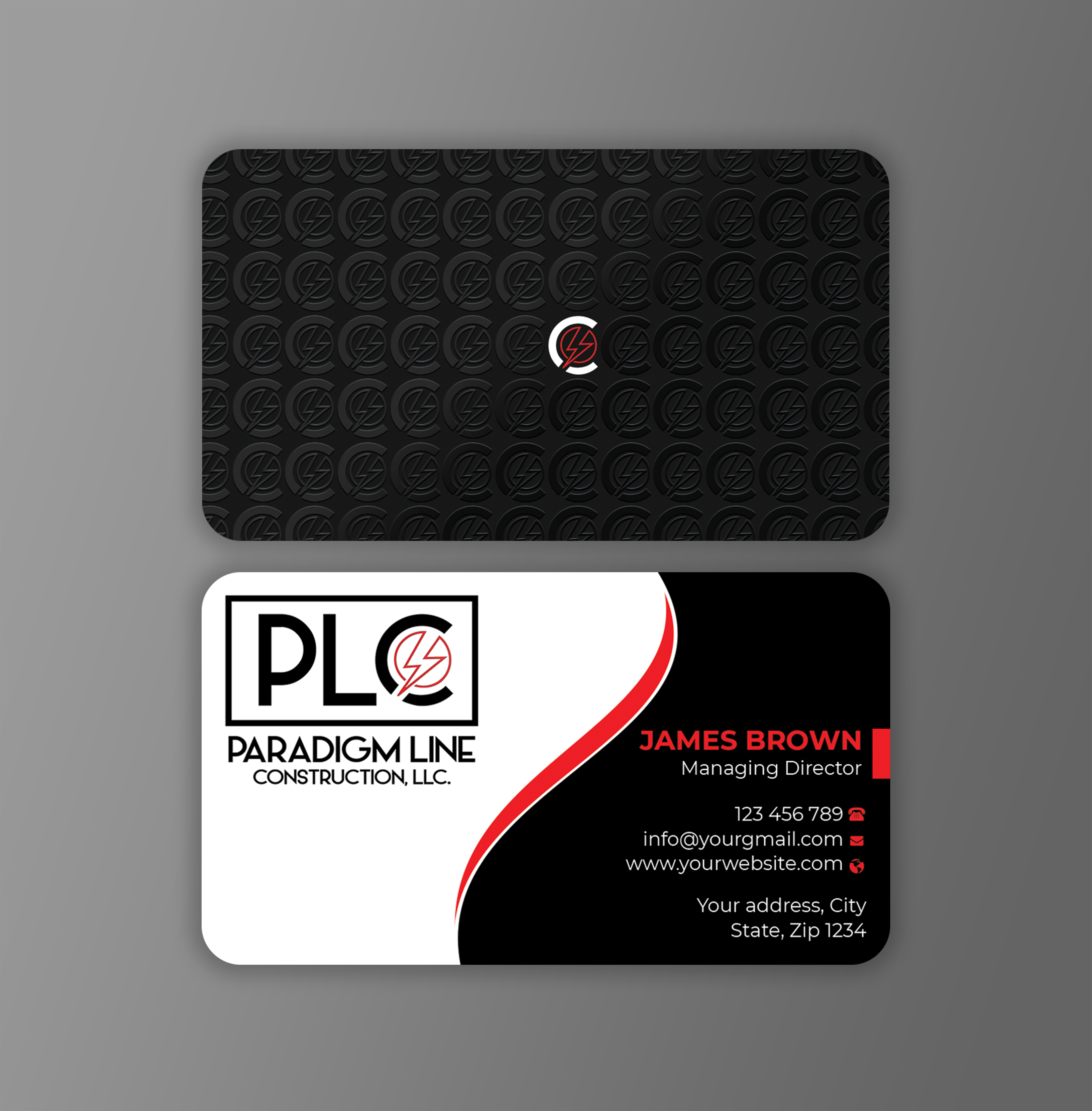 Business Card Design by Expert Bappy for PARADIGM LINE CONSTRUCTION LLC | Design #32792272