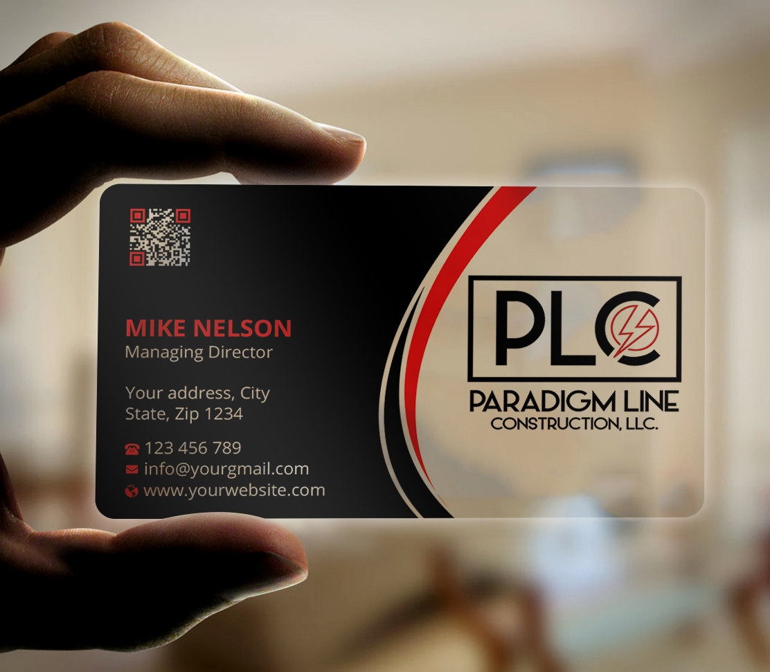 Business Card Design by Expert Bappy for PARADIGM LINE CONSTRUCTION LLC | Design #32792399