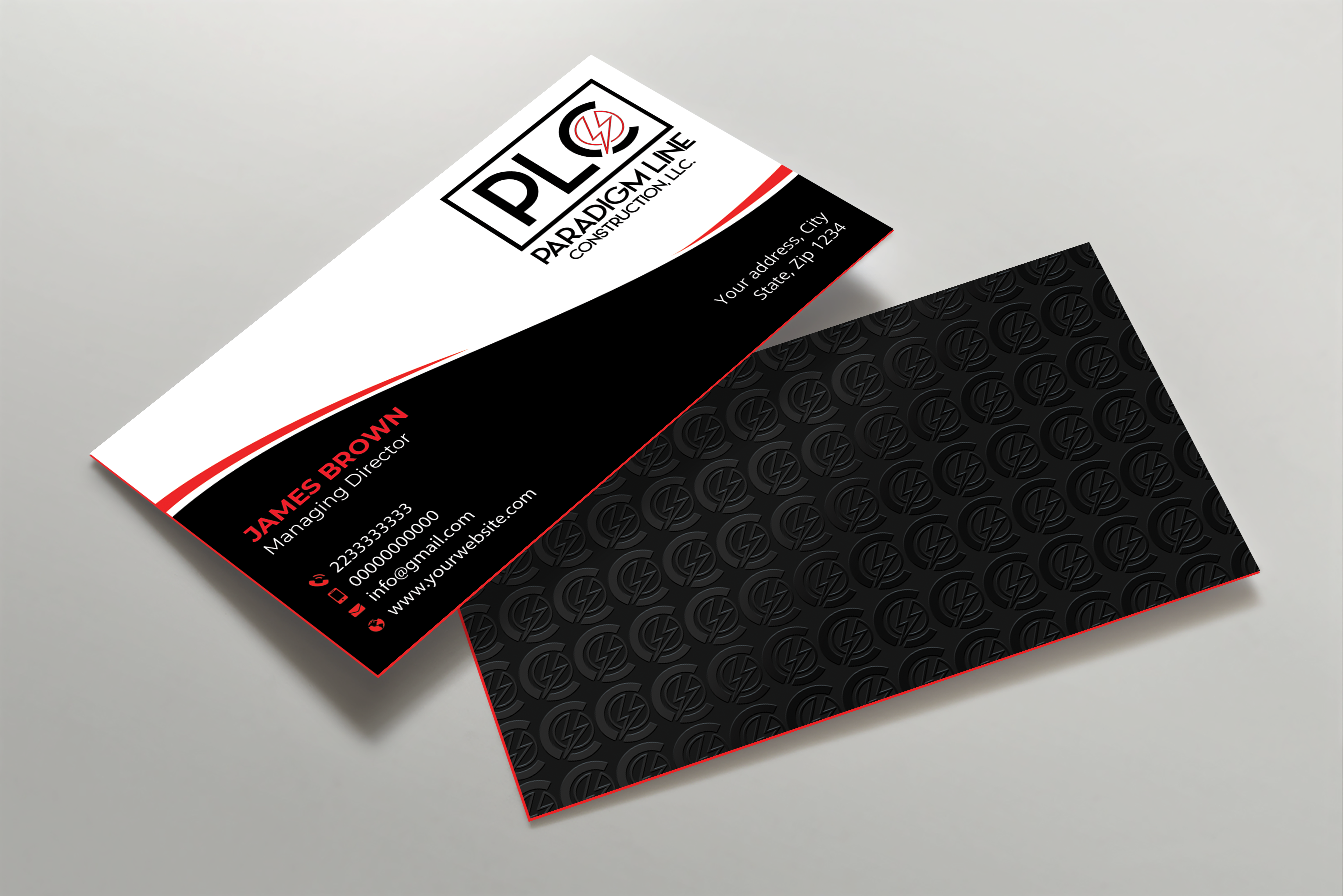 Diseño de Tarjeta de Presentación por Expert Bappy para PARADIGM LINE CONSTRUCTION LLC | Diseño #32792684