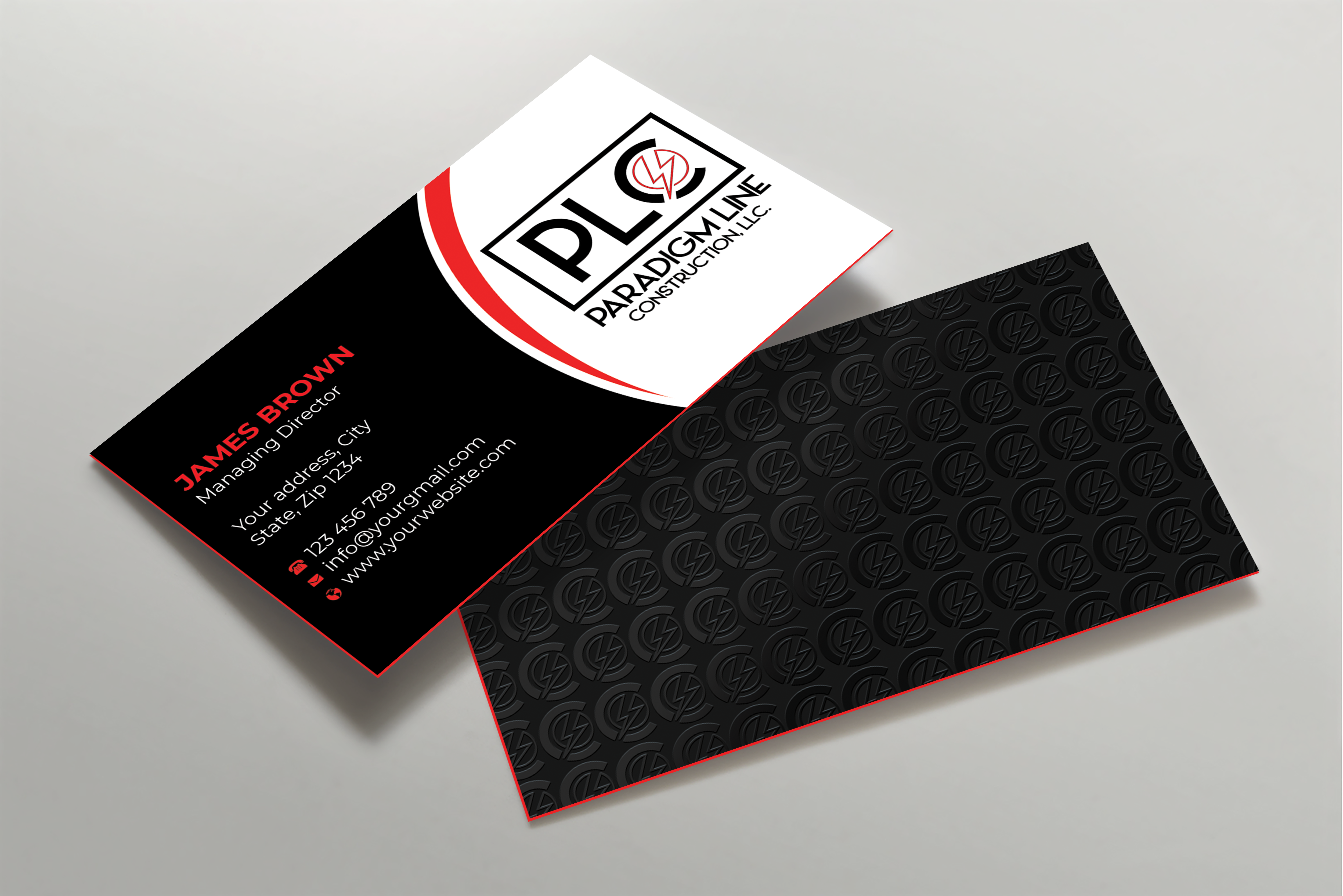 Visitenkarten-Design von Expert Bappy für PARADIGM LINE CONSTRUCTION LLC | Design #32792777