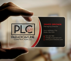 Business Card Design by Expert Bappy for PARADIGM LINE CONSTRUCTION LLC | Design: #32792816