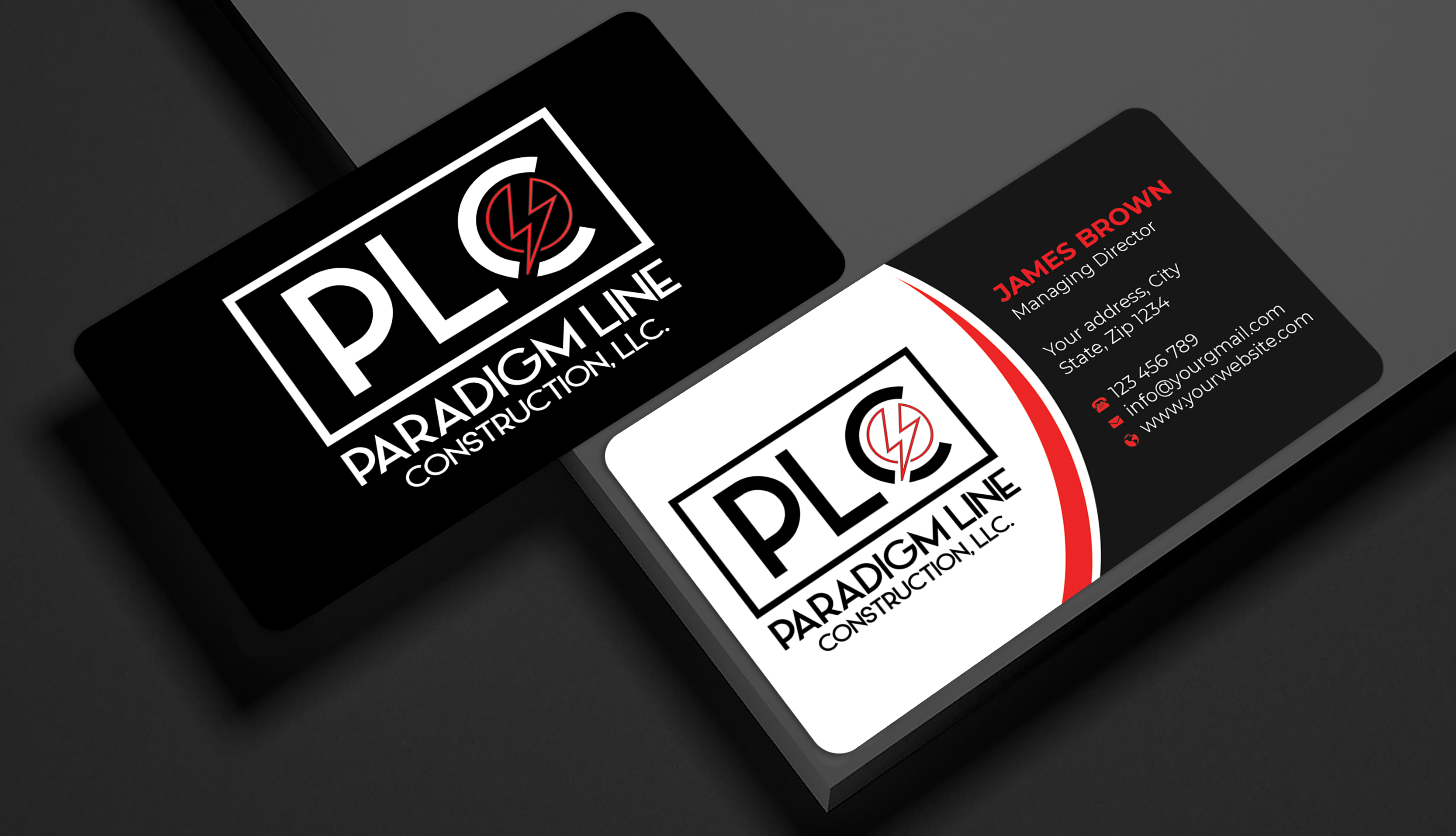 Diseño de Tarjeta de Presentación por Expert Bappy para PARADIGM LINE CONSTRUCTION LLC | Diseño #32792818