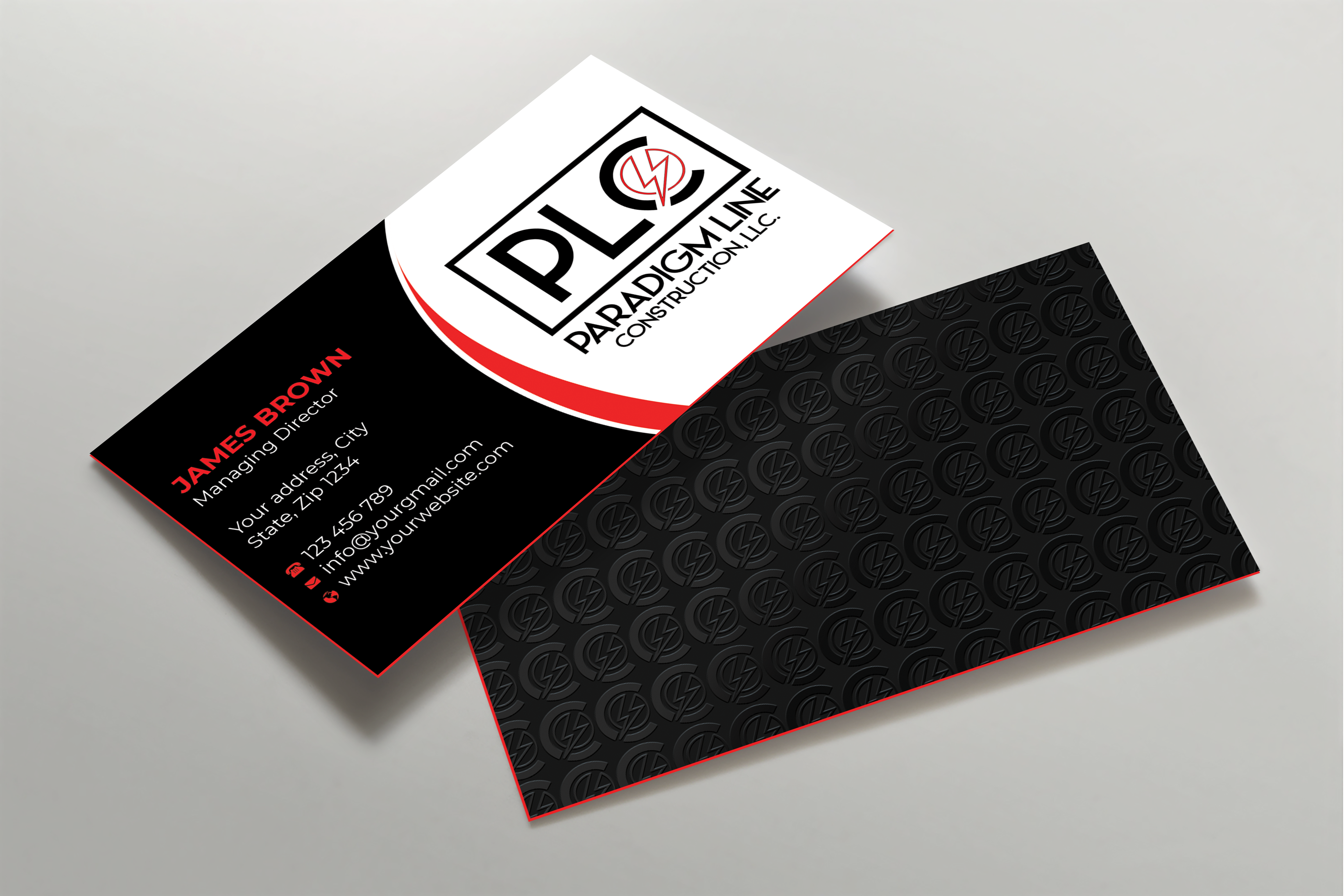 Diseño de Tarjeta de Presentación por Expert Bappy para PARADIGM LINE CONSTRUCTION LLC | Diseño #32792833