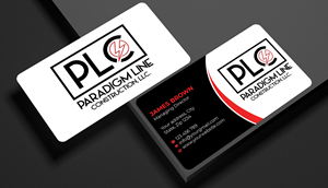Business Card Design by Expert Bappy for PARADIGM LINE CONSTRUCTION LLC | Design: #32792842