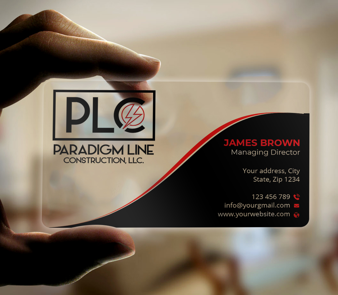 Business Card Design by Expert Bappy for PARADIGM LINE CONSTRUCTION LLC | Design #32793398