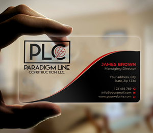 Business Card Design by Expert Bappy for PARADIGM LINE CONSTRUCTION LLC | Design: #32793398