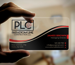 Business Card Design by Expert Bappy for PARADIGM LINE CONSTRUCTION LLC | Design: #32794646