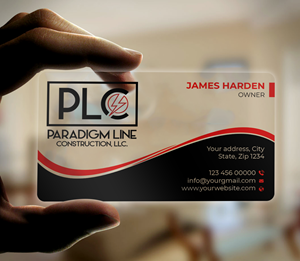 Business Card Design by Expert Bappy for PARADIGM LINE CONSTRUCTION LLC | Design: #32794733