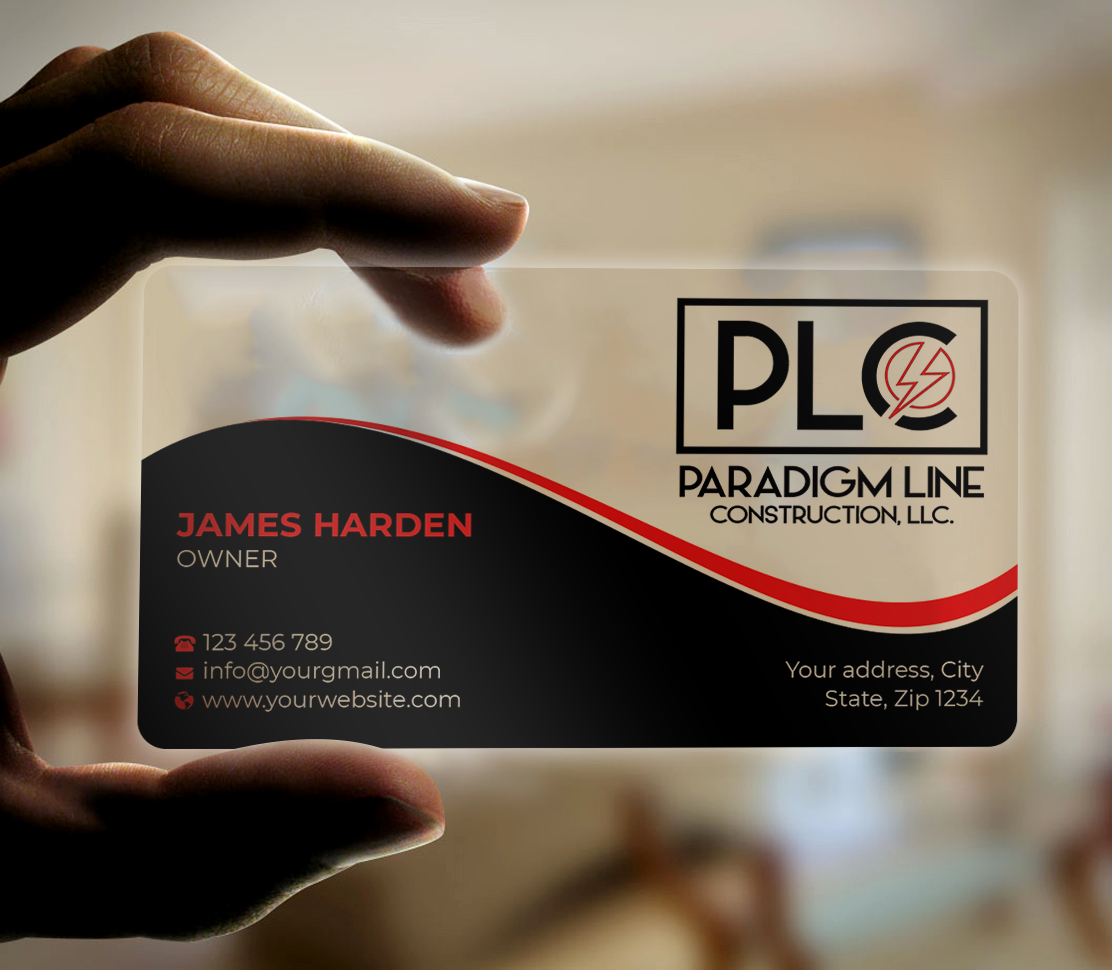 Business Card Design by Expert Bappy for PARADIGM LINE CONSTRUCTION LLC | Design #32794795