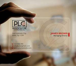 Design de Carte de Visite par Expert Bappy pour PARADIGM LINE CONSTRUCTION LLC | Design : #32796620