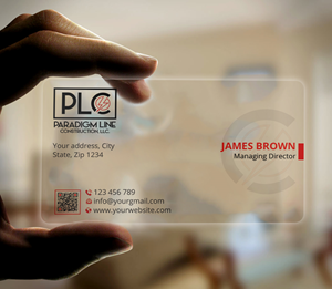 Design de Carte de Visite par Expert Bappy pour PARADIGM LINE CONSTRUCTION LLC | Design : #32796621