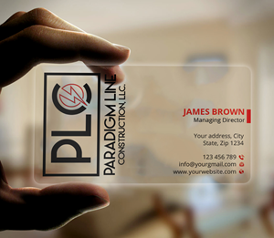 Design de Carte de Visite par Expert Bappy pour PARADIGM LINE CONSTRUCTION LLC | Design : #32796653