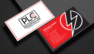 Design de Carte de Visite par Sun Moon Graphic Designer pour PARADIGM LINE CONSTRUCTION LLC | Design : #32790292