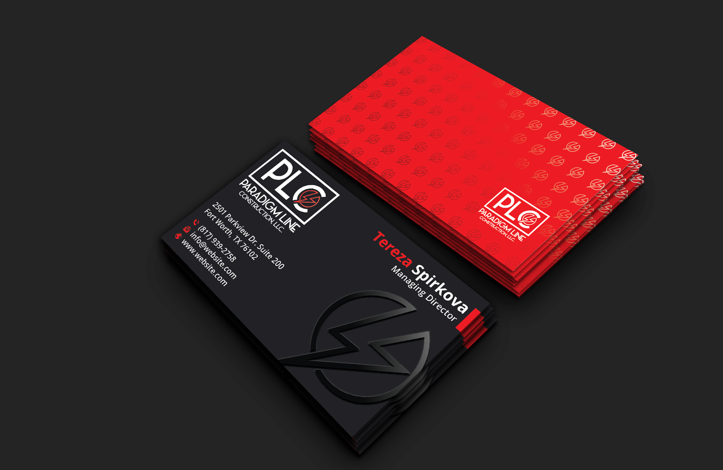 Design de Carte de Visite par DesignerShahadat pour PARADIGM LINE CONSTRUCTION LLC | Design #32796882