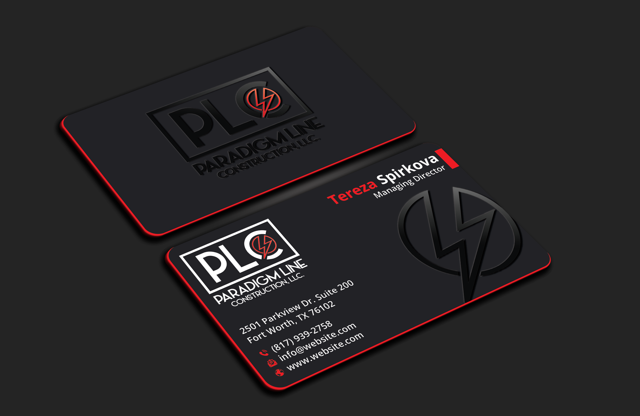 Design de Carte de Visite par DesignerShahadat pour PARADIGM LINE CONSTRUCTION LLC | Design #32796897