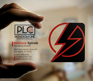 Design de Carte de Visite par DesignerShahadat pour PARADIGM LINE CONSTRUCTION LLC | Design : #32796994