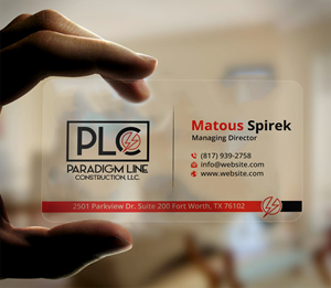 Design de Carte de Visite par DesignerShahadat pour PARADIGM LINE CONSTRUCTION LLC | Design : #32797051