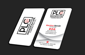 Design de Carte de Visite par DesignerShahadat pour PARADIGM LINE CONSTRUCTION LLC | Design : #32797074