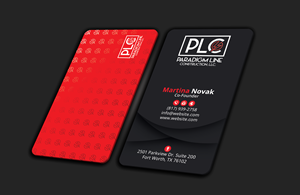 Design de Carte de Visite par DesignerShahadat pour PARADIGM LINE CONSTRUCTION LLC | Design : #32797076