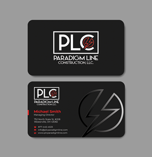 Business Card Design by Innovative Graphix for PARADIGM LINE CONSTRUCTION LLC | Design: #32790179