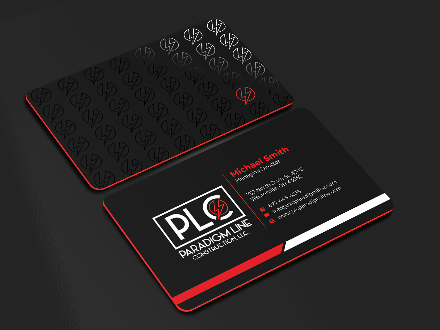 Business Card Design by Innovative Graphix for PARADIGM LINE CONSTRUCTION LLC | Design #32790304