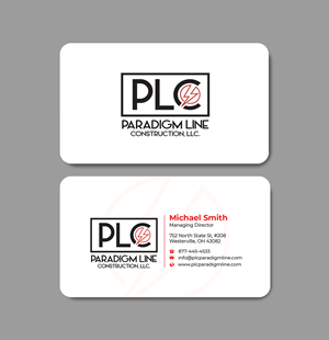 Business Card Design by Innovative Graphix for PARADIGM LINE CONSTRUCTION LLC | Design: #32791340