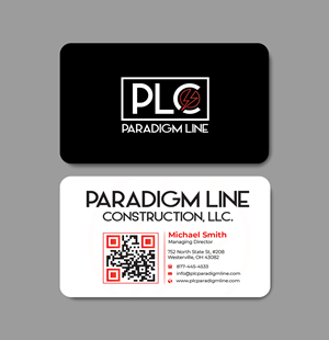 Business Card Design by Innovative Graphix for PARADIGM LINE CONSTRUCTION LLC | Design: #32791341