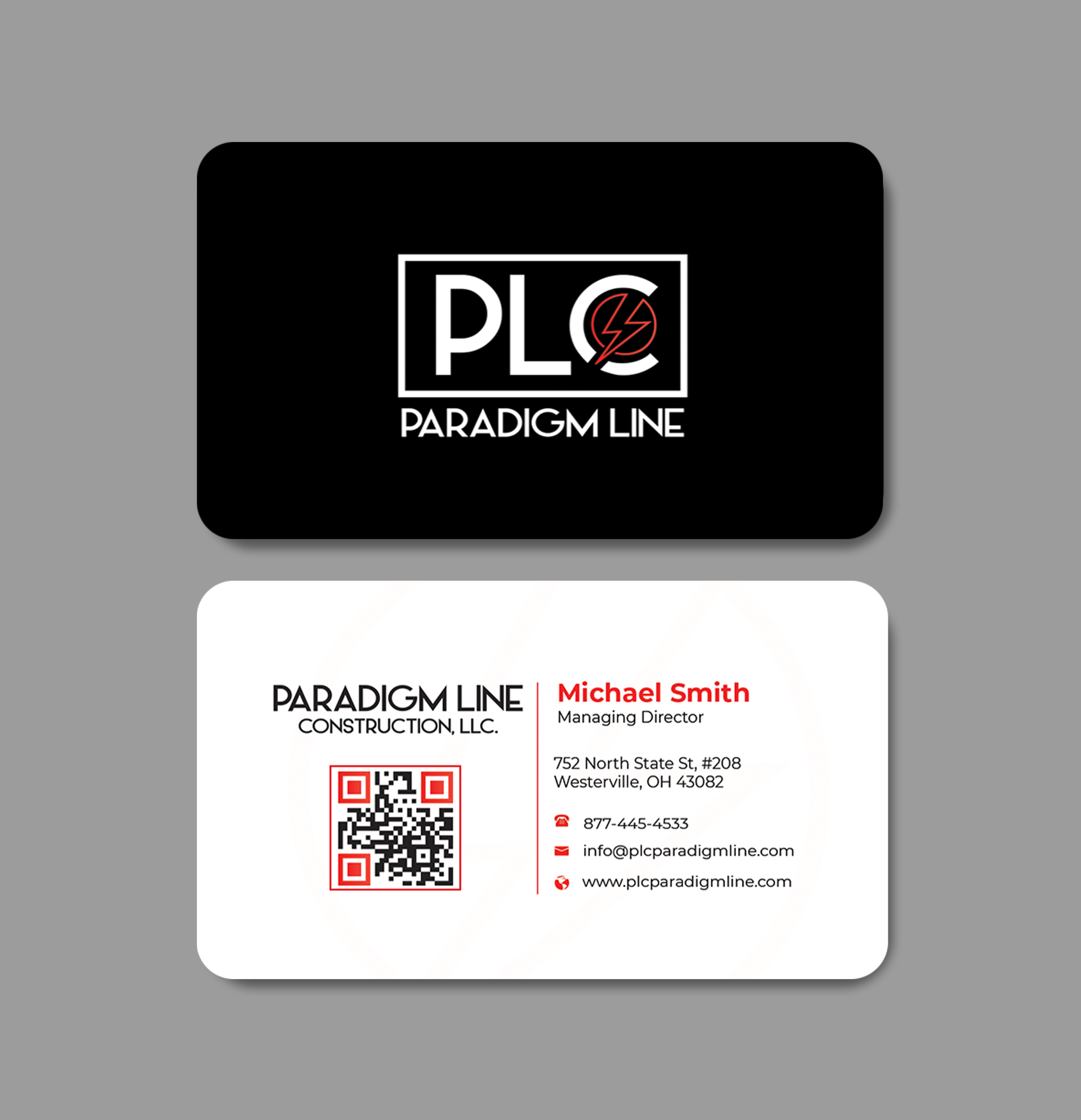 Business Card Design by Innovative Graphix for PARADIGM LINE CONSTRUCTION LLC | Design #32791342