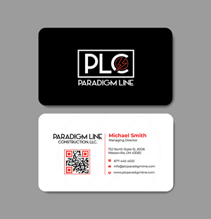 Business Card Design by Innovative Graphix for PARADIGM LINE CONSTRUCTION LLC | Design: #32791342