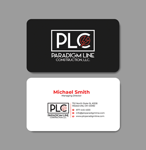 Business Card Design by Innovative Graphix for PARADIGM LINE CONSTRUCTION LLC | Design: #32791350