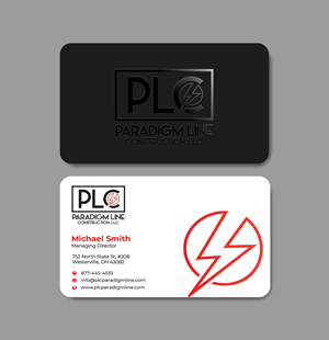 Business Card Design by Innovative Graphix for PARADIGM LINE CONSTRUCTION LLC | Design: #32791440